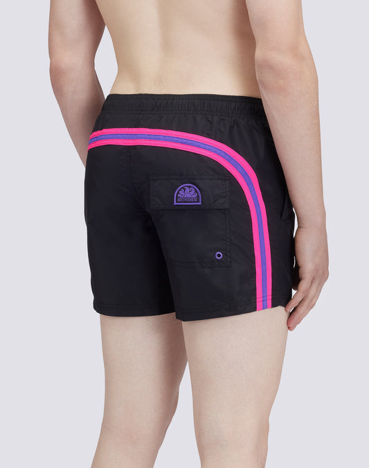 TRAJE DE BAÑO CORTO CINTURA ELÁSTICA ICONIC TAFETÁN ARCO IRIS 2 COLORES