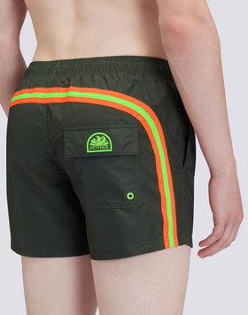 TRAJE DE BAÑO CORTO CINTURA ELÁSTICA ICONIC TAFETÁN ARCO IRIS 2 COLORES