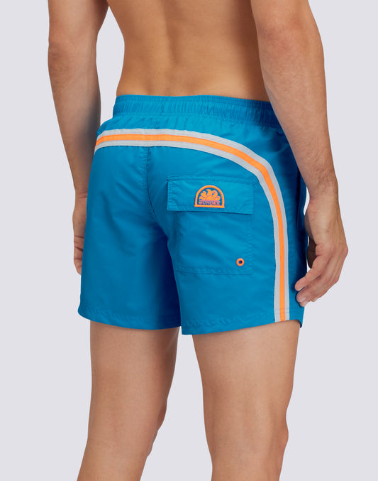 TRAJE DE BAÑO CORTO CINTURA ELÁSTICA ICONIC TAFETÁN ARCO IRIS 2 COLORES
