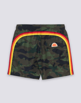 MID-RISE SWIMSHORTS WITH REPREVE® RECYCLED POLYESTER CAMOU PRINT