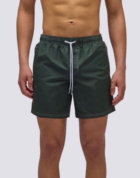 MAILLOT DE BAIN ICONIQUE EN TAFFETAS MI-LONGUEUR TAILLE ÉLASTIQUE