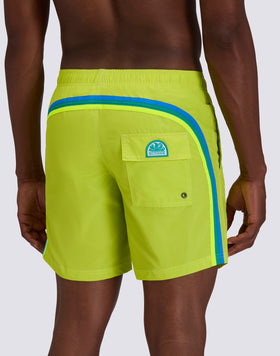 BAÑADOR DE LONGITUD MEDIA CON CINTURA ELÁSTICA ICONIC TAFFETA