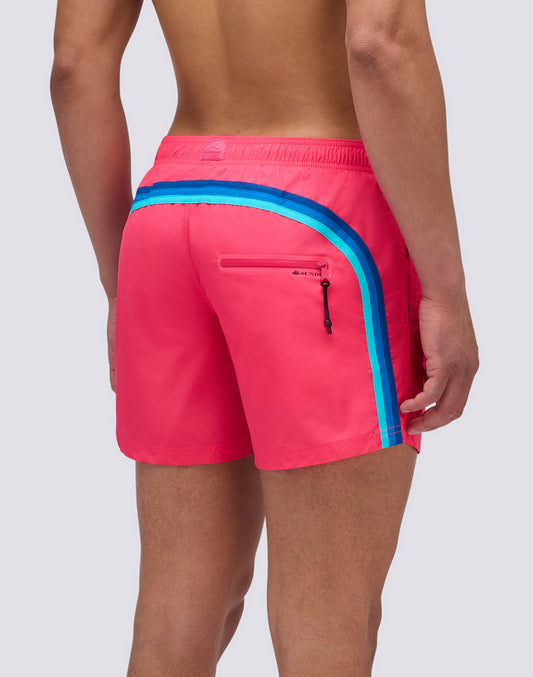 SHORT DE BAIN COURT TAILLE ÉLASTIQUÉE MEMORY