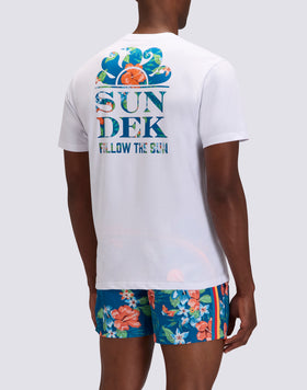 T-SHIRT UOMO STAMPA BLISS PRINT SUNDEK FOLLOW THE SUN