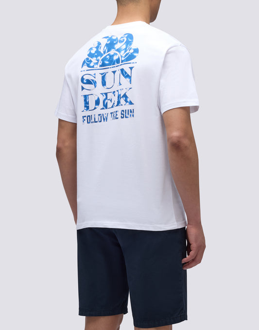PALMS TRIP SK23 HIBISCUS PRINT T-SHIRT