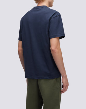 CAMISETA DE ALGODÓN CON CUELLO REDONDO Y LOGOTIPO
