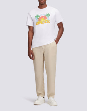 T-SHIRT CON STAMPA D'ARCHIVIO PALME