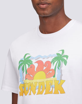 T-SHIRT CON STAMPA D'ARCHIVIO PALME