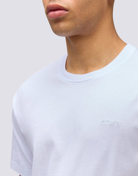 T-SHIRT UNI AVEC BRODERIE