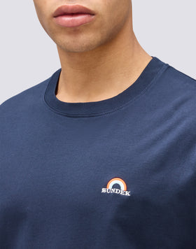 T-SHIRT CON RICAMO ARCOBALENO