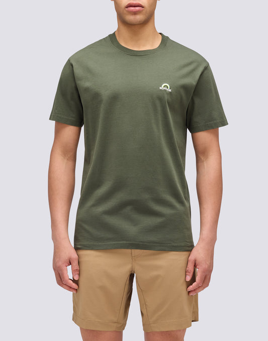 T-SHIRT CON RICAMO ARCOBALENO