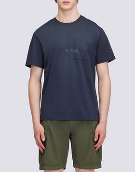 T-SHIRT WITH POCKET AND PRINT