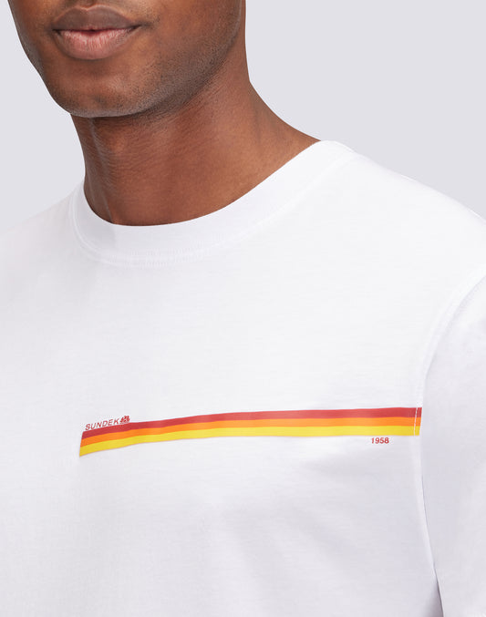 CAMISETA CON DETALLE TRICOLOR