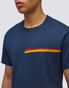 T-SHIRT CON DETTAGLIO TRICOLOR