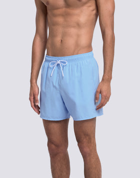 MEN'S SHORT SWIMSHORTS WITH ELASTIC WAIST AND PEACHY FABRIC