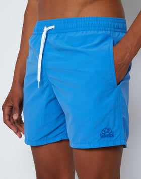 MID-LENGTH SWIM SHORTS WITH AN ELASTICATED WAISTBAND