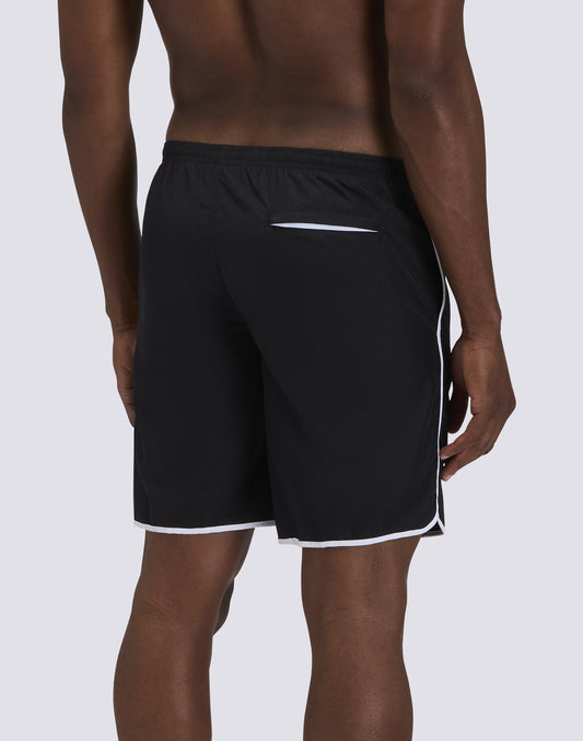 SHORT DE BAIN LONG TAILLE ÉLASTIQUÉE