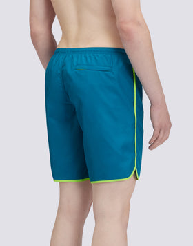 SHORT DE BAIN LONG TAILLE ÉLASTIQUÉE