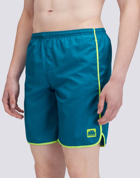 SHORT DE BAIN LONG TAILLE ÉLASTIQUÉE