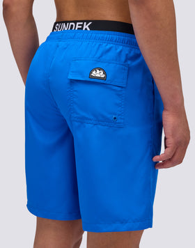 MAILLOT DE BAIN LONG TAILLE ÉLASTIQUÉE AVEC LOGO LIGHT POLY