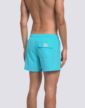 MAILLOT DE BAIN COURT À TAILLE ÉLASTIQUE EN POLYESTER RECYCLÉ REPREVE®
