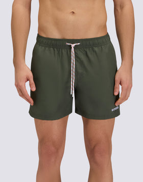 SHORT DE BAIN COURT À TAILLE ÉLASTIQUE EN POLYESTER RECYCLÉ REPREVE®
