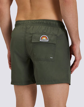 SHORT DE BAIN COURT À TAILLE ÉLASTIQUE EN POLYESTER RECYCLÉ REPREVE®