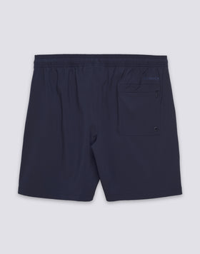 MAILLOT DE BAIN MI-LONGUEUR POUR HOMME, TAILLE SEMI-ÉLASTIQUE, EXTENSIBLE, AVEC POCHE THERMOCOLLÉE