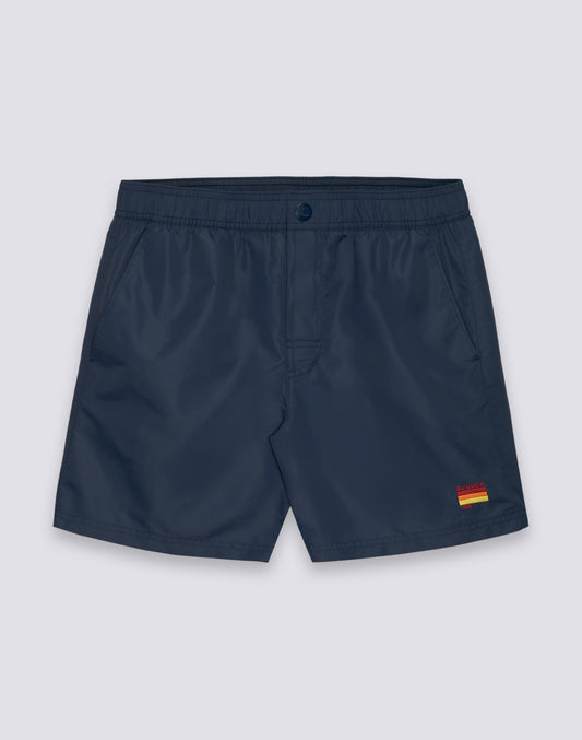 MAILLOT DE BAIN HOMME AVEC TAILLE ÉLASTIQUE EN TAFFETAS DE NYLON LAVÉ