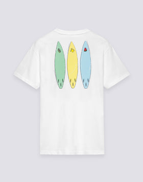 MEN'S CREW NECK T-SHIRT WITH TIDAL SURFER PRINT