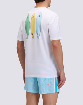 T-SHIRT UOMO A GIROCOLLO CON STAMPA TIDAL SURFER