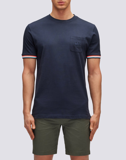 FINN CREW NECK T-SHIRT WITH POCKET