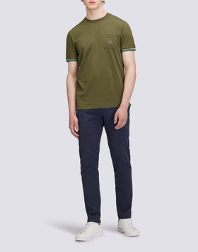 T-SHIRT COL ROND AVEC POCHE FINN