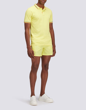 POLO BRICE EN COTON PIQUÉ AVEC DÉTAILS TRICOLORES