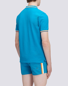 POLO BRICE DE ALGODÓN PIQUÉ CON DETALLES TRICOLOR