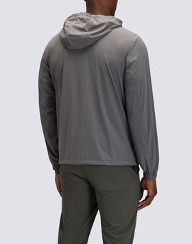 GIACCA DA UOMO FULL ZIP CON CAPPUCCIO IN NYLON