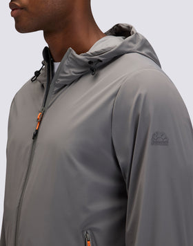 GIACCA DA UOMO FULL ZIP CON CAPPUCCIO IN NYLON