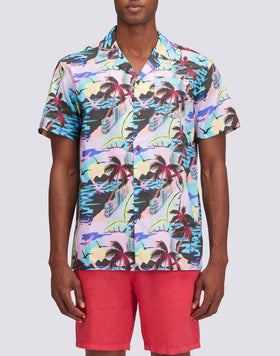CAMISA DE BOLOS CON ESTAMPADO