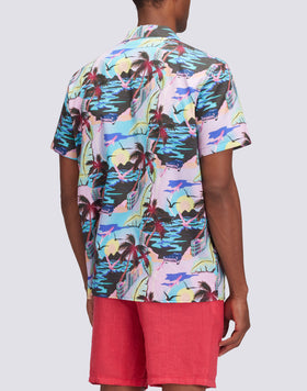 CAMISA DE BOLOS CON ESTAMPADO