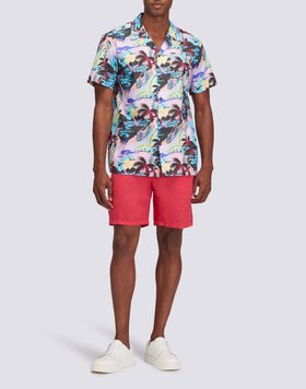 CAMISA DE BOLOS CON ESTAMPADO