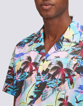CAMISA DE BOLOS CON ESTAMPADO