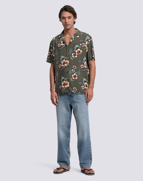CHEMISE IMPRIMÉE POUR HOMME EN POPELINE DE VISCOSE