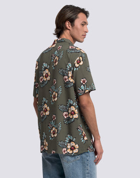 CHEMISE IMPRIMÉE POUR HOMME EN POPELINE DE VISCOSE