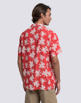 CHEMISE IMPRIMÉE POUR HOMME EN POPELINE DE VISCOSE