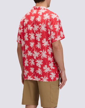 CAMISA DE HOMBRE ESTAMPADA EN VISCOSA POPELÍN