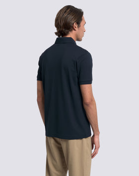 POLO HOMME EN COTON PIQUÉ AVEC COL ET POIGNETS RAYÉS