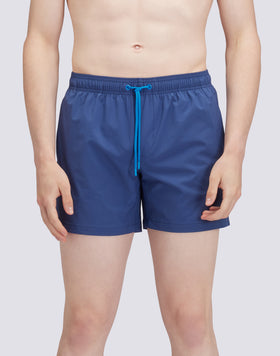 SHORT STRETCHED SWIM SHORTS WITH AN ELASTICATED WAISTBAND