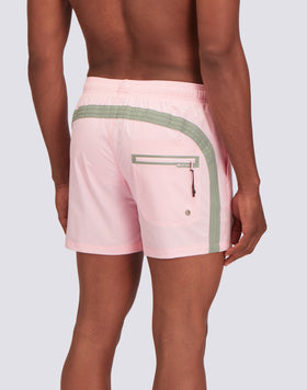 SHORT STRETCHED SWIM SHORTS WITH AN ELASTICATED WAISTBAND