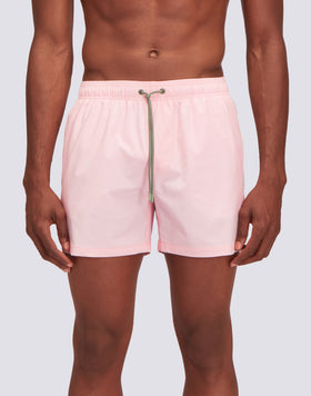 SHORT STRETCHED SWIM SHORTS WITH AN ELASTICATED WAISTBAND