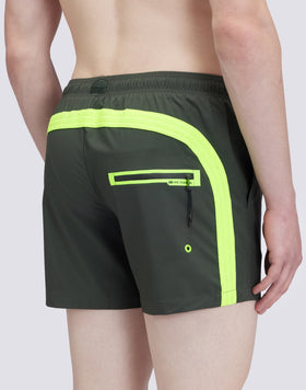 SHORT DE BAIN À TAILLE ÉLASTIQUE